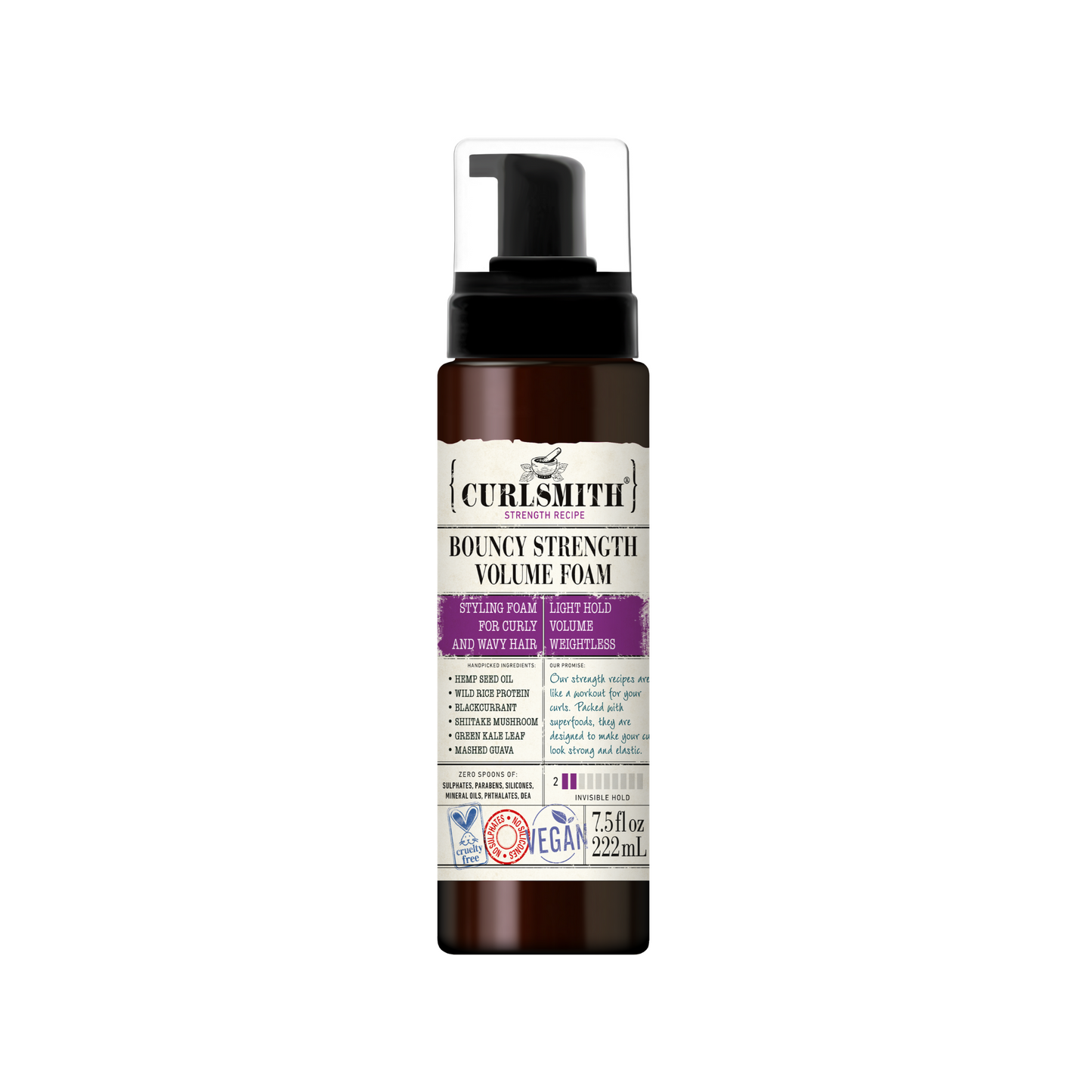 Curlsmith Bouncy Strength Volume Foam 222ml
