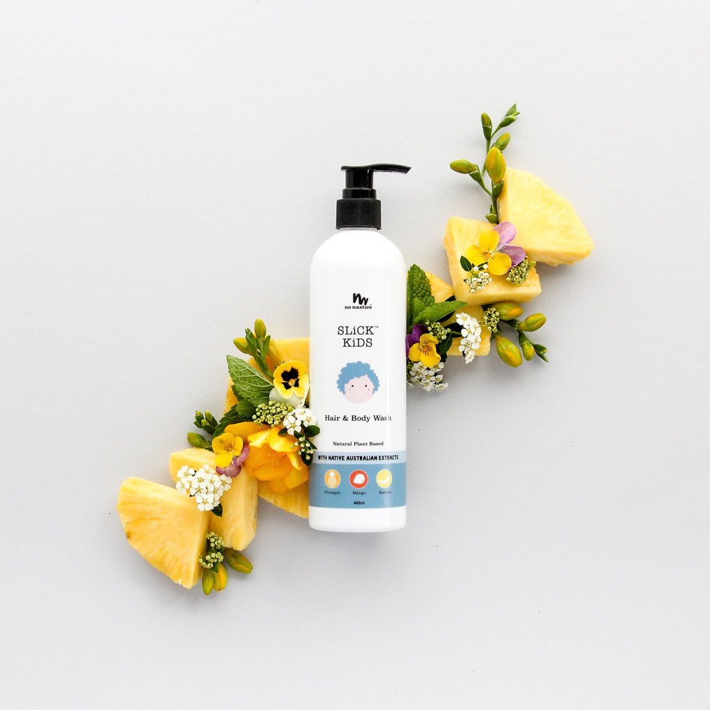 SLiCK KiDS Natural Plant Based Hair And Body Wash In Mango And Pineapple